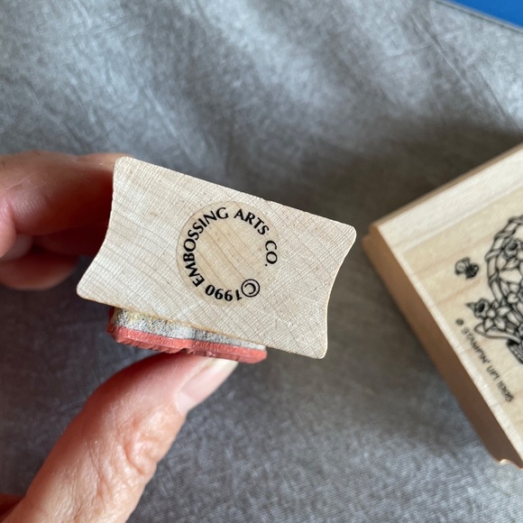 Easter Bunny Stamp, Easter Block Stamps, Flower Basket Stamp, Easter Stamps Rubb - Picture 3 of 3